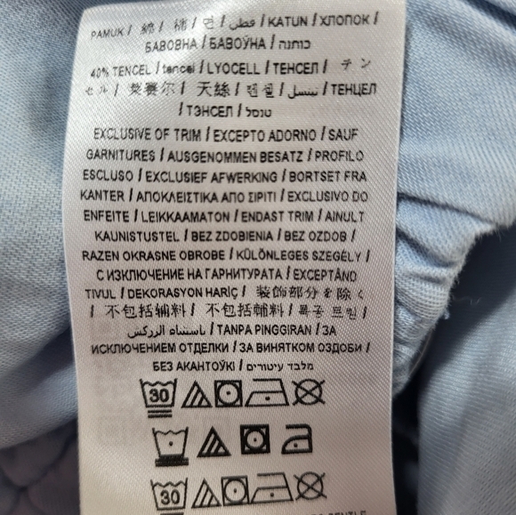 Guess Blue Denim Like Drew Ruffle Dress - Picture 6 of 8